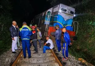 Pociąg pasażerski wykoleił się po uderzeniu w stado słoni