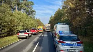 Droga krajowa nr 10 początkowo była zablokowana