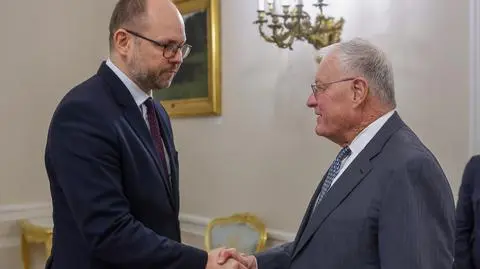 Marcin Przydacz i gen. Keith Kellogg