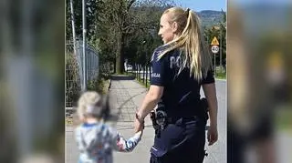 Policjanci zaopiekowali się chłopcem
