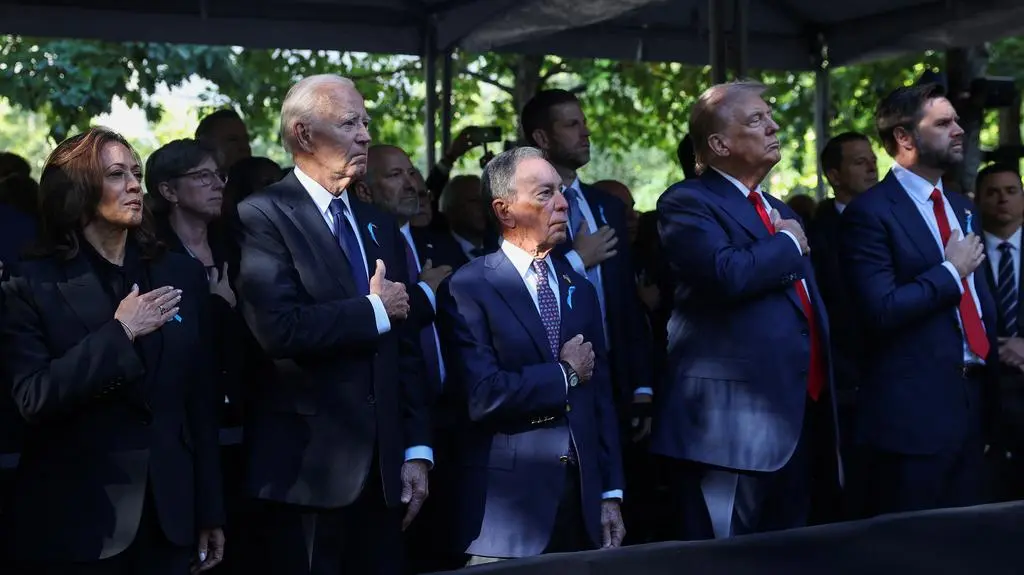 Kamala Harris, Joe Biden, Michael Bloomberg, Donald Trump, J.D. Vance