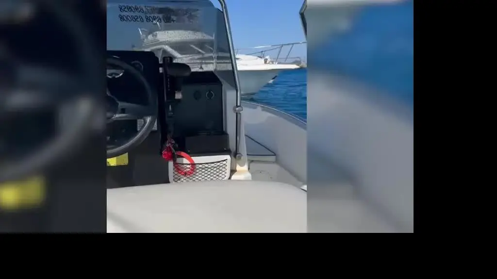 Pożar statku na Rodos	
