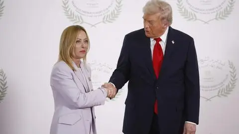 Giorgia Meloni i Donald Trump (13.10.2025)