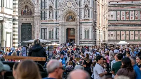 Turyści we Florencji
