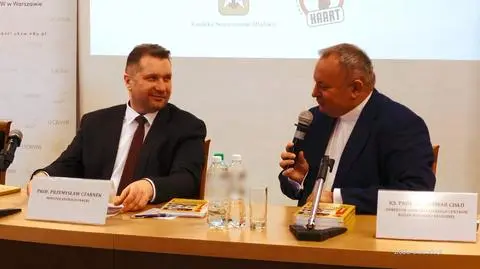 Czarnek i ks. Cisło