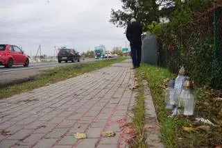 Miejsce, gdzie doszło do potrącenia