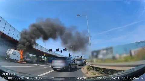 Pożar przyczepy kempingowej w Krakowie