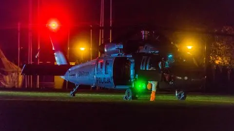 Śmigłowiec policyjny transportował chorą na COVID-19 z Radomia do Warszawy 