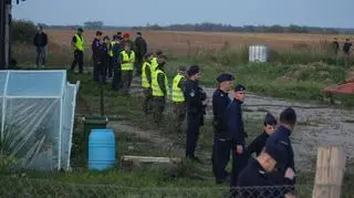 Miejsce znalezienia rosyjskiego drona w miejscowości Korsze