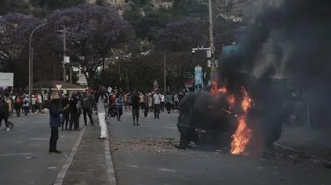 Protest na ulicach stolicy Madagaskaru, Antananarywy