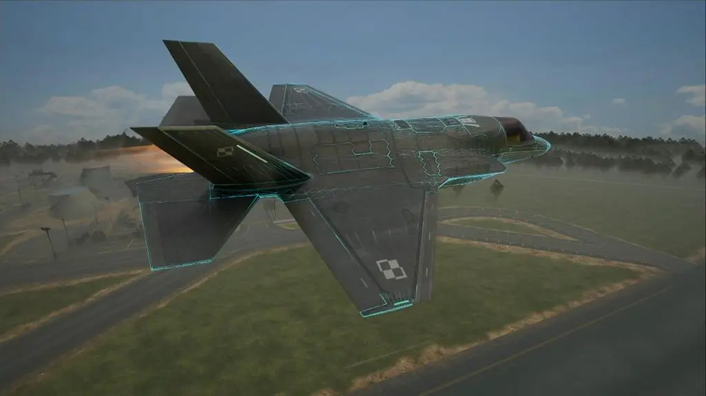 Wizualizacja myśliwca F-35 "Husarz"