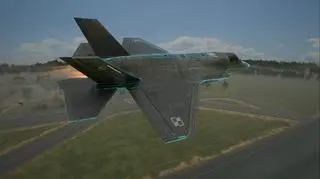 Wizualizacja myśliwca F-35 "Husarz"