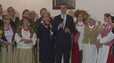 Morawiecki na spotkaniu w Sejnach
