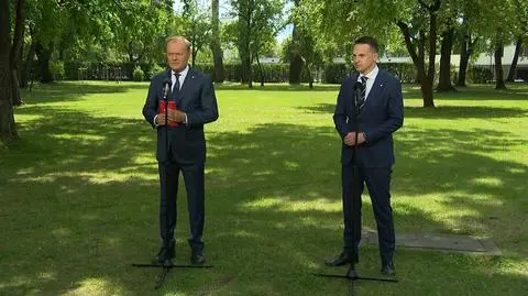 Tusk o "histerycznej" reakcji prezydenta Dudy