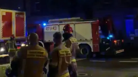 Strażacy na miejscu akcji