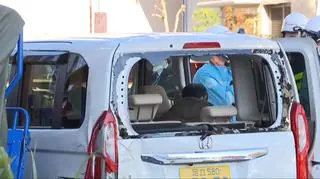 Samochód osobowy wjechał w pieszych w Tokio 