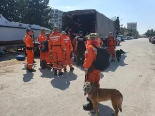 Polscy ratownicy w Bejrucie