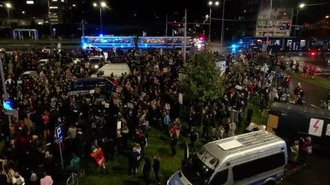 Demonstranci zgromadzili się na proteście we Wrocławiu