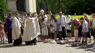 Święcenie pokarmów w kościele greckokatolickim we Wrocławiu