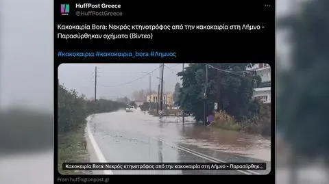 Ulewy i śnieżyce w Grecji. Nie żyje jedna osoba