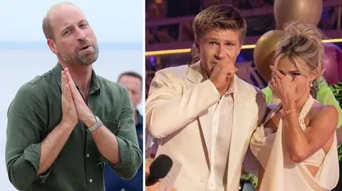 Książę William i Robert Irwin z partnerką taneczną 