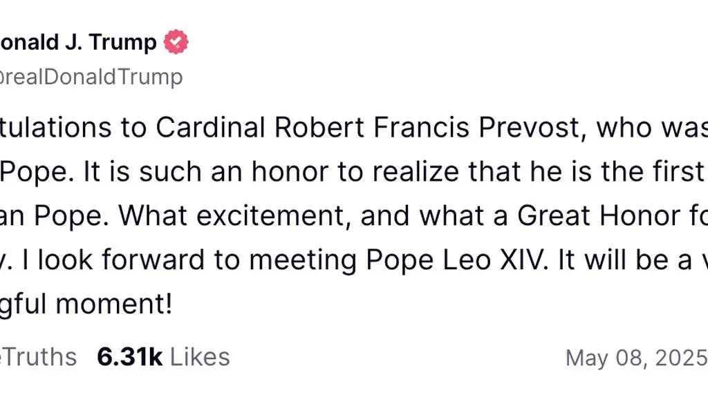 Wpis Donalda Trumpa