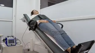 Diagnozowanie POTS nie jest łatwe. Na zdjęciu: test pochyleniowy