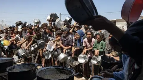Strefa Gazy, głód, katastrofa humanitarna, Palestyńczycy