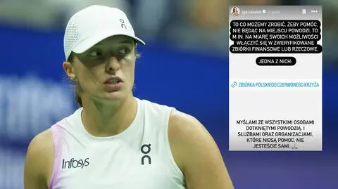 Świątek zachęca do wspierania zbiórek na rzecz powodzian