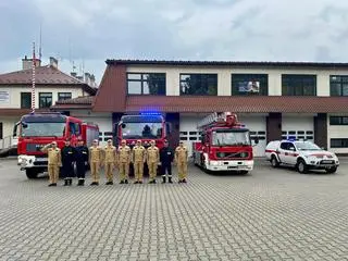 Hołd dla poległego strażaka