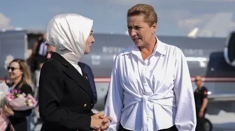 Premier Danii Mette Frederiksen w Ankarze