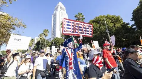 Protest pod hasłem "No Kings" w Los Angeles