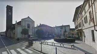 Centrum wioski Ferrera Erbognone
