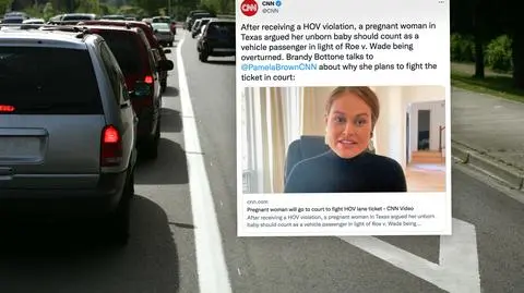 Ciężarna kobieta dostała mandat, bo policjant uznał, że płód nie jest pasażerem