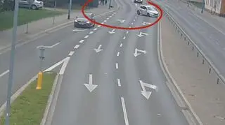  Kierowca uniknął potrącenia z psem, ale doszło do kolizji