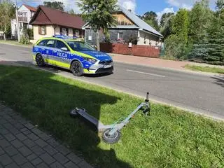 15-latek stracił przytomność po wypadku na hulajnodze