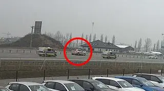 Wypadek nagrała kamera monitoringu