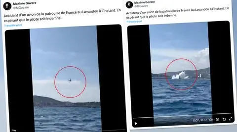 Samolot runął do morza podczas pokazu lotniczego. Znaleziono ciało pilota