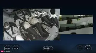 Załoga Dragona przed wodowaniem 