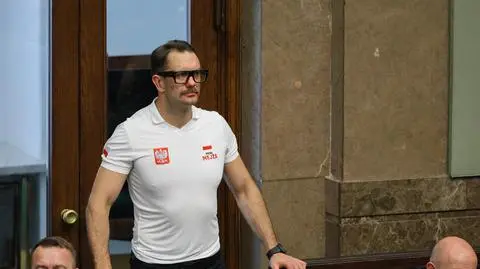 Łukasz Mejza na posiedzeniu Sejmu 5 sierpnia 2025 roku