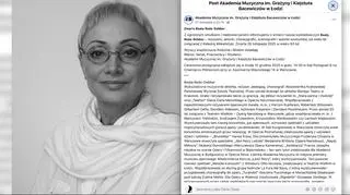 Beata Redo-Dobber była wykładowczynią Akademii Muzycznej w Łodzi