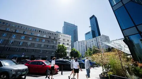 Warszawa. Widok na centrum miasta