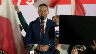 Trzaskowski: Nawrocki miał przerażoną minę. Oglądaj TVN24 