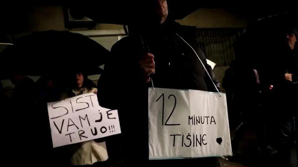 Protest w Podgoricy 
