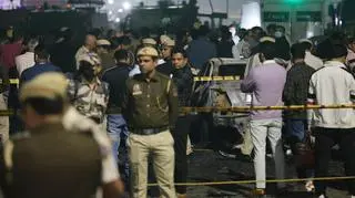 Skutki eksplozji w Delhi