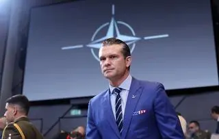 Pete Hegseth w Brukseli