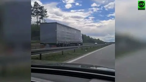 Ciężarówką pod prąd na autostradzie. "Nie zwracał uwagi na sygnały dawane przez innych kierowców"
