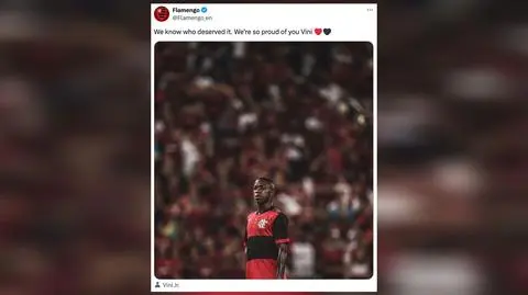 "My wiemy, kto zasłużył". Wsparcie dla Viniciusa