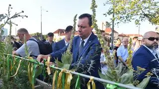 Jakow Liwne uczestniczy w Marszu Pamięci upamiętniającym ofiary warszawskiego getta, lipiec 2023 roku