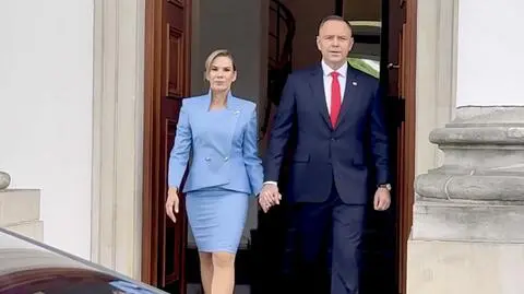 Karol Nawrocki z żoną